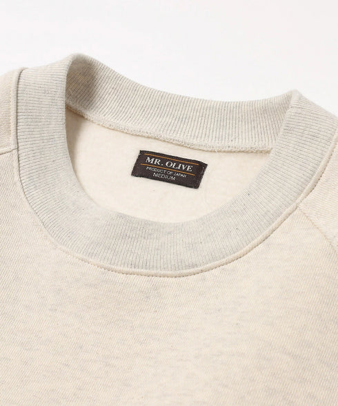 MR.OLIVE / AZUMA URAKE / RAGLAN SLEEVE SWEAT SHIRTアズマ裏毛/ラグランスリーブ スウェットシャツ